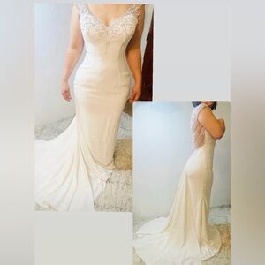 Bran knew never wear bridal dress 
In box